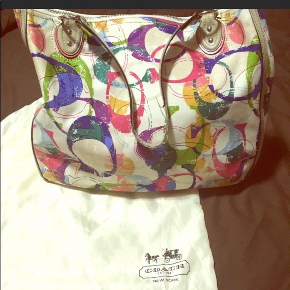 Multi Color Poppy Hallie Stamped Signature C